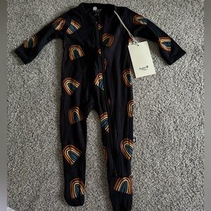 Kyte Baby Footie in Midnight Rainbow